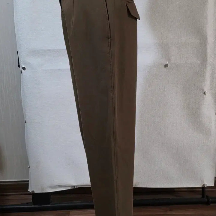 [BUNJANG] The CASHMERE Khaki Wide Slacks / 정품 더캐시미어 카키 와이드 슬랙스