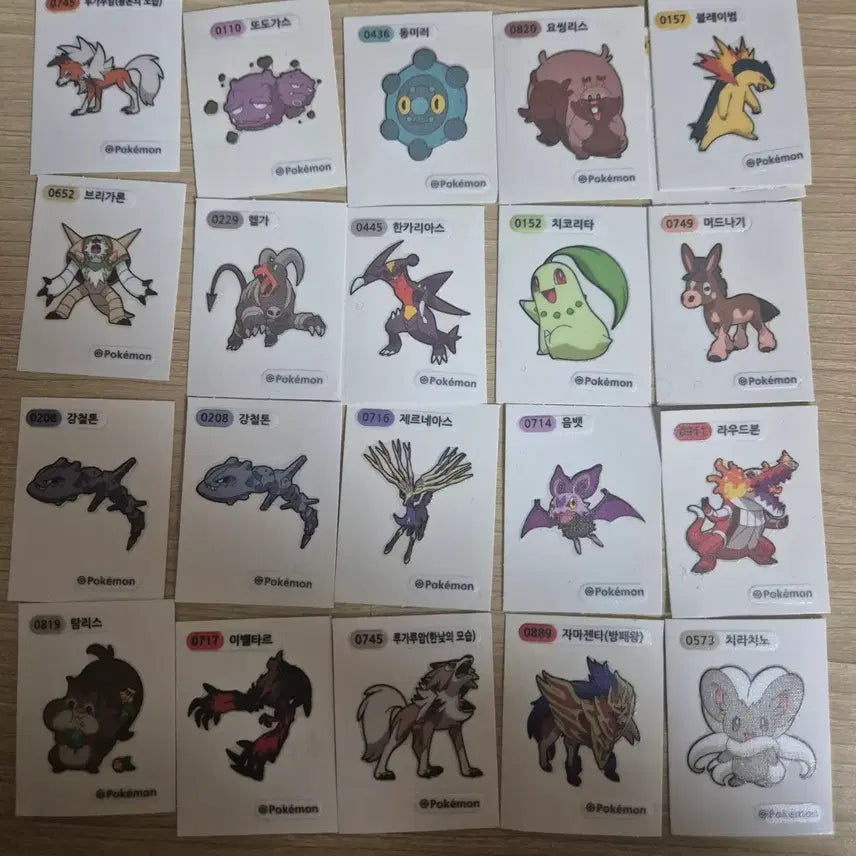 [BUNJANG] Pokemon Stickers / (개별 가능) 포켓몬 띠부씰