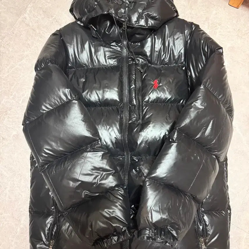 [BUNJANG] Polo Glossy Puffer Jacket / 폴로 유광 패딩