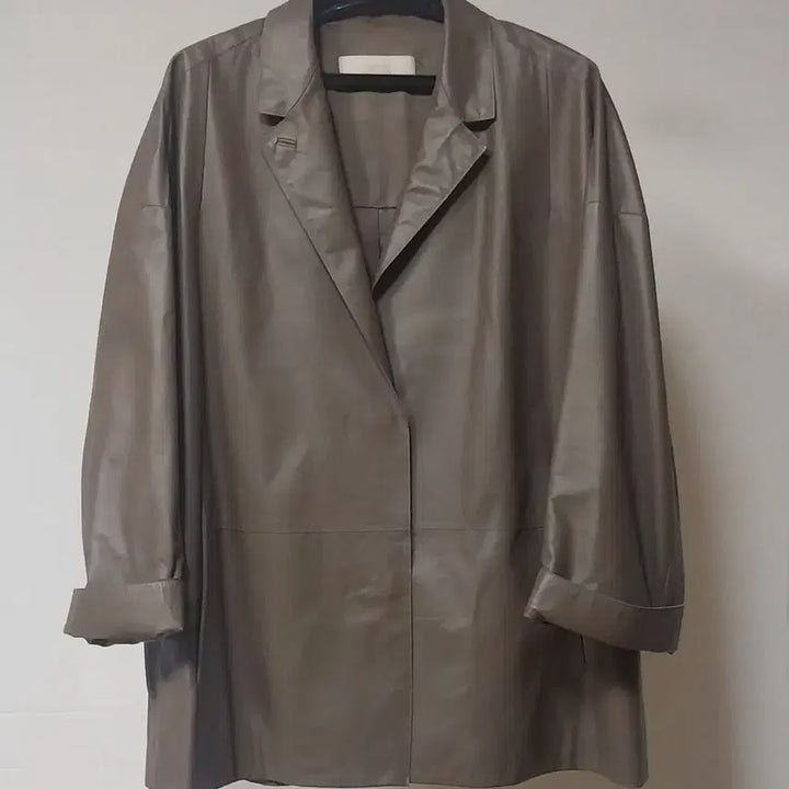 [BUNJANG] LEBEIGE Lambskin Drop Shoulder Loose Fit Jacket / 르베이지 얇은 램스킨 드롭숄더 루즈핏 양가죽 자켓