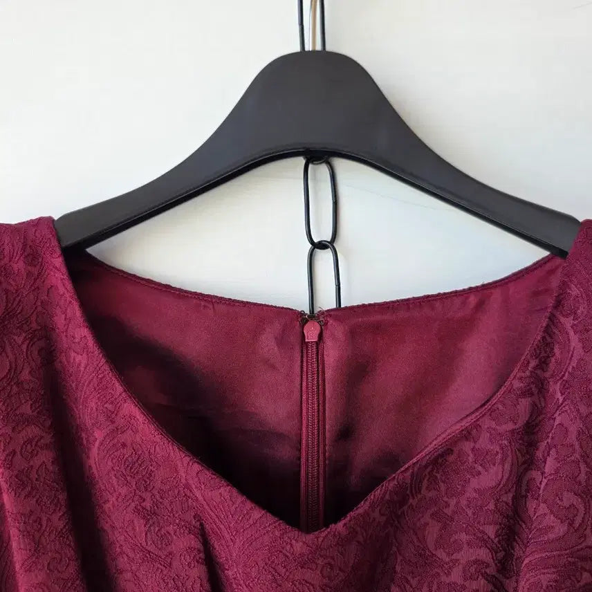 [BUNJANG] Burgundy Sleeveless A-Line Dress / S/버건디 민소매 A라인원피스