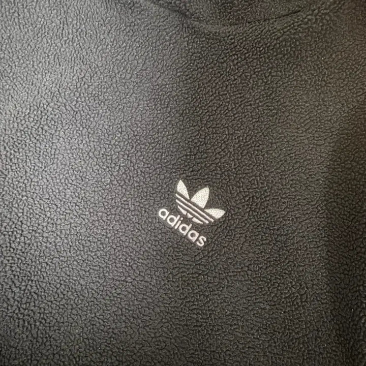 [BUNJANG] Adidas Sherpa Lined Hoodie Black / 아디다스 털 후드티
