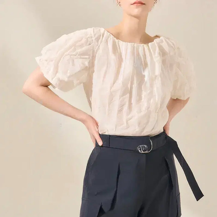 [BUNJANG] Mine Puff Blouse / 마인 퍼프 블라우스 66 새상품