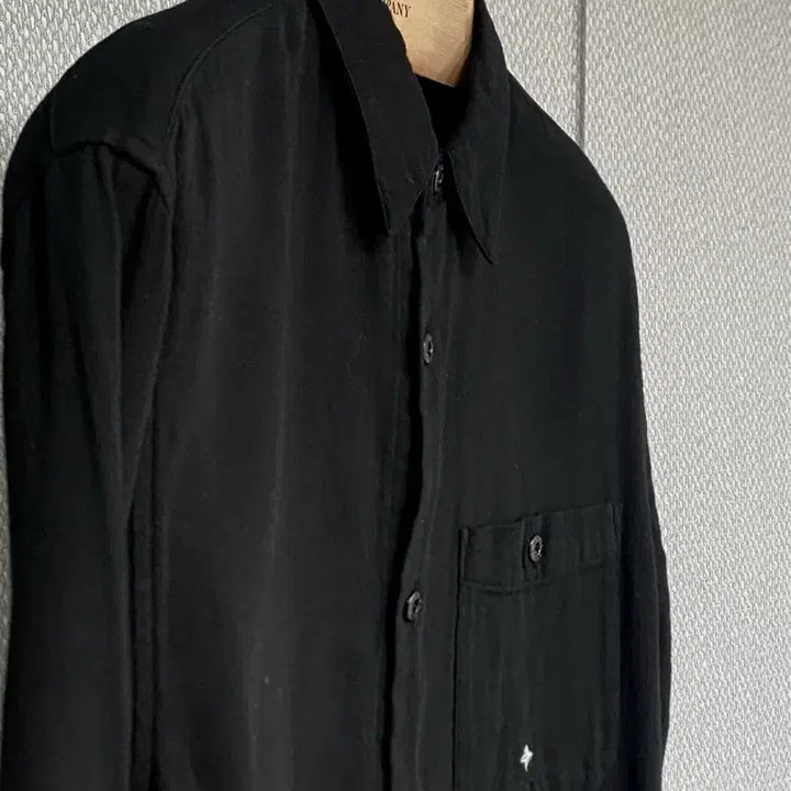 [BUNJANG] Stone Island Black Linen Blend Shirt / [스톤아일랜드] 정품 린넨 셔츠 블랙 M 95