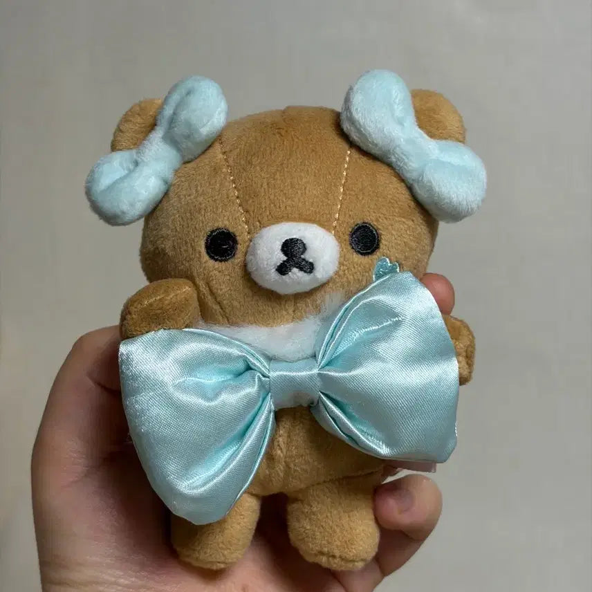 [BUNJANG] San-X Rilakkuma Store Chairoikoguma Ribbon Mascot / 산엑스 리락쿠마스토어 메이크업 챠이로이코구마 리본 마스코트