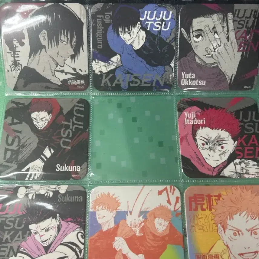 [BUNJANG] Jujutsu Kaisen Original Art Coaster Set / 주술회전 원화 코스터