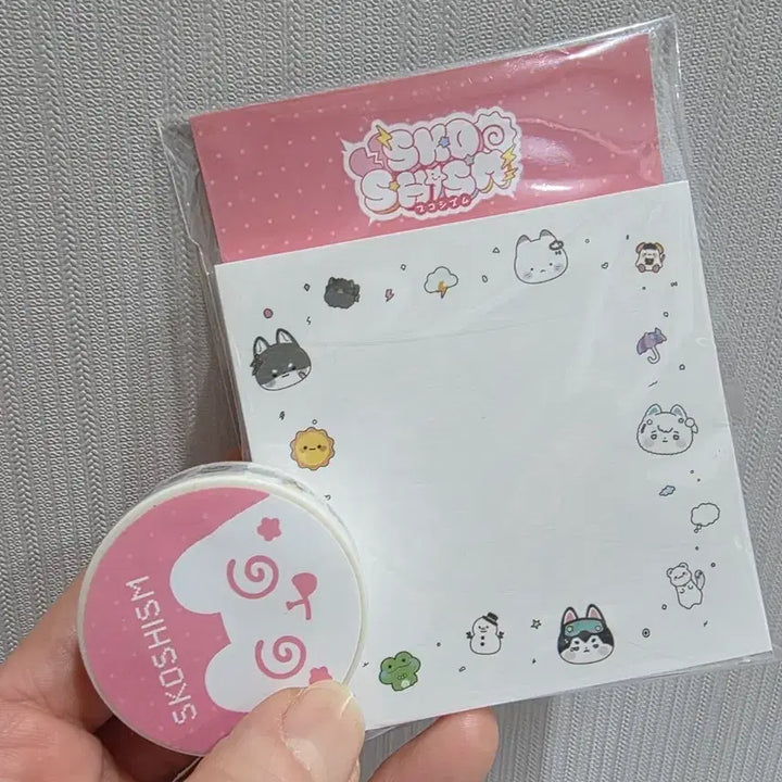 [BUNJANG] Sccysm Memo Pad + Masking Tape Set / 스코시즘 메모지 + 마스킹테이프 세트