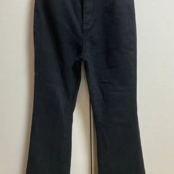 [BUNJANG] Black Cotton Bootcut Pants (M) / 에이블리- 검정 면바지 부츠컷 바지