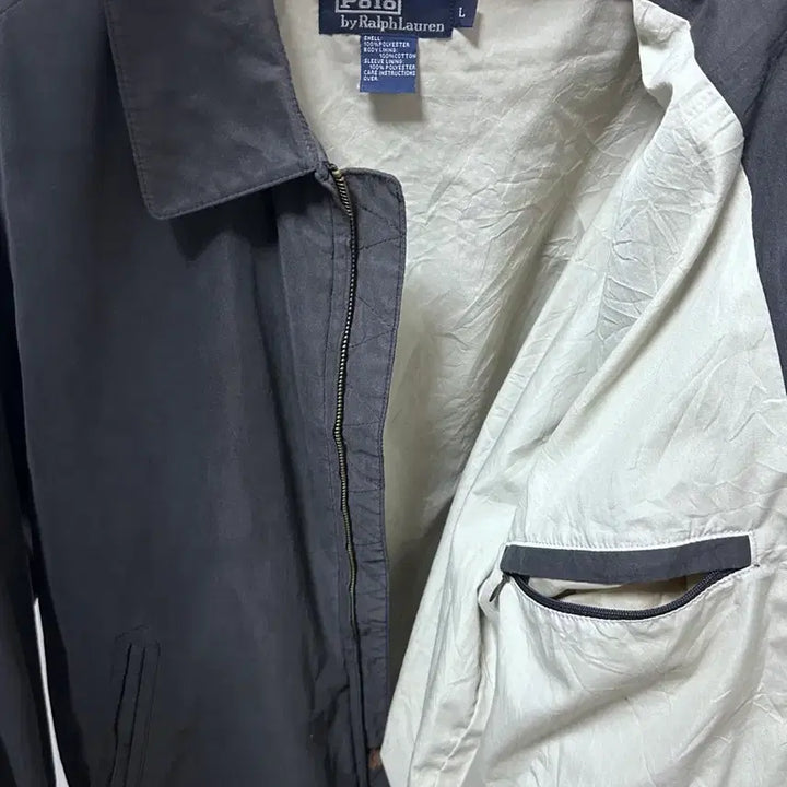 [BUNJANG] Polo Ralph Lauren Black Bomber Jacket L / 폴로 랄프로렌 블랙 봄버 자켓 L