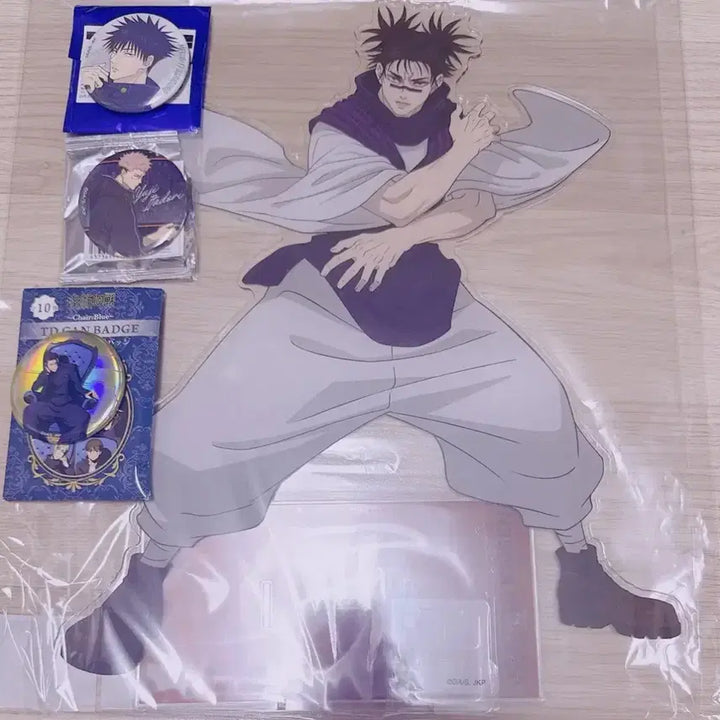 [BUNJANG] Jujutsu Kaisen Choso Baseyard Mega Acrylic Stand &amp; Badge Set / 주술회전 베이스야드 baseyard 대교류전 메가 아크릴 쵸소우