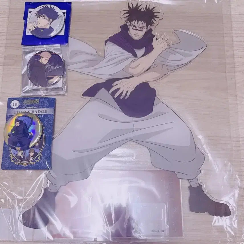 [BUNJANG] Jujutsu Kaisen Choso Baseyard Mega Acrylic Stand &amp; Badge Set / 주술회전 베이스야드 baseyard 대교류전 메가 아크릴 쵸소우