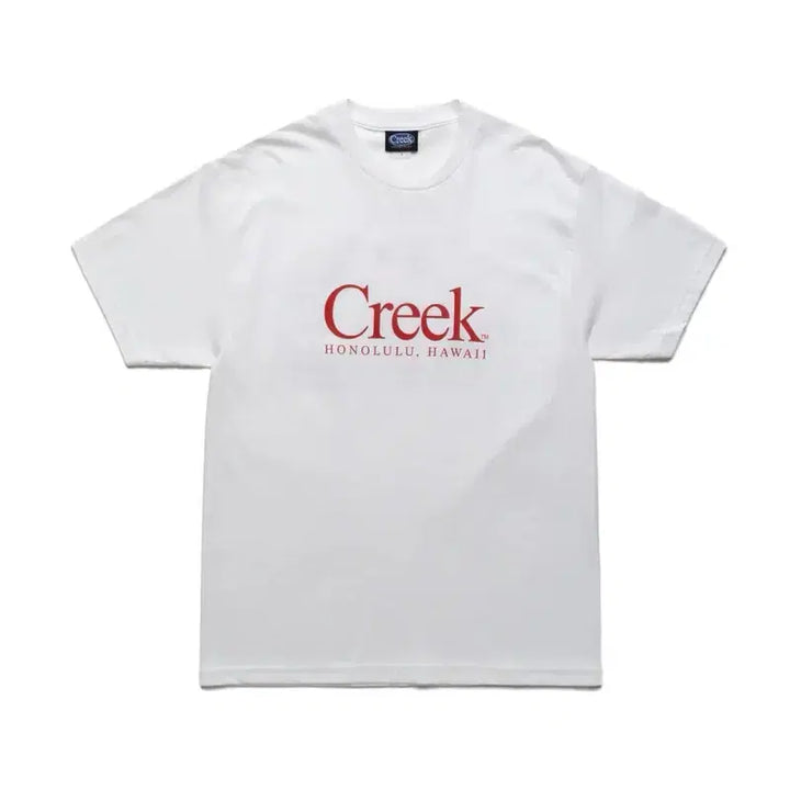 [BUNJANG] Creek x Quiet Mountain Cafe Collaboration Hawaii Limited Edition T-Shirt (White, 2XL) / [2XL] 최종가격인하 Creek x Quiet Mountain 한정 티