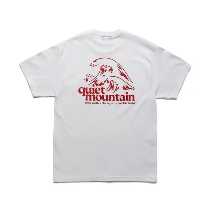 [BUNJANG] Creek x Quiet Mountain Cafe Collaboration Hawaii Limited Edition T-Shirt (White, 2XL) / [2XL] 최종가격인하 Creek x Quiet Mountain 한정 티