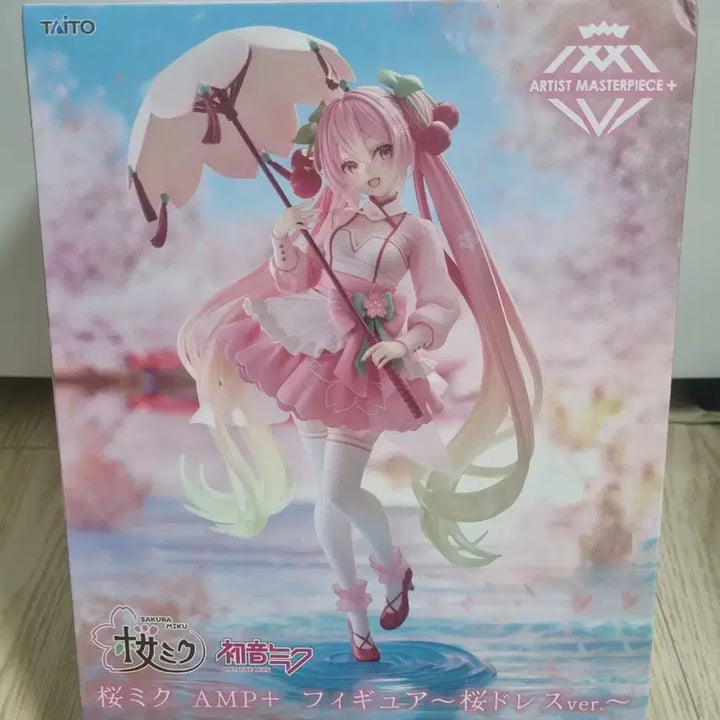 [BUNJANG] Taito AMP+ Sakura Miku Cherry Blossom Dress Ver. Figure / 타이토 AMP+ 사쿠라 미쿠 벚꽃 드레스 ver.
