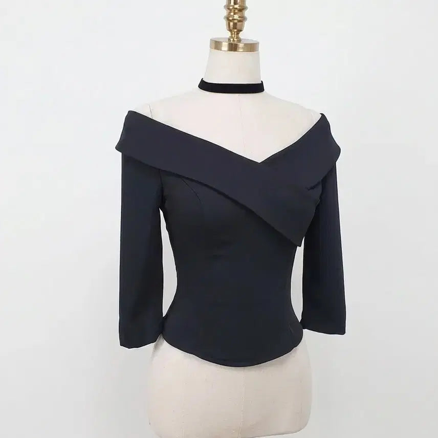 [BUNJANG] High-Quality Off-the-Shoulder Blouse (S/M) / 국내고퀄) 오프숄더 블라우스 S.M
