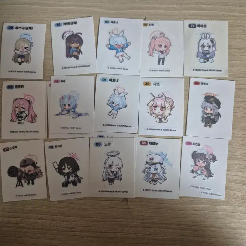 [BUNJANG] Blue Archive Sticker Collection / 블루아카이브 띠부씰 판매