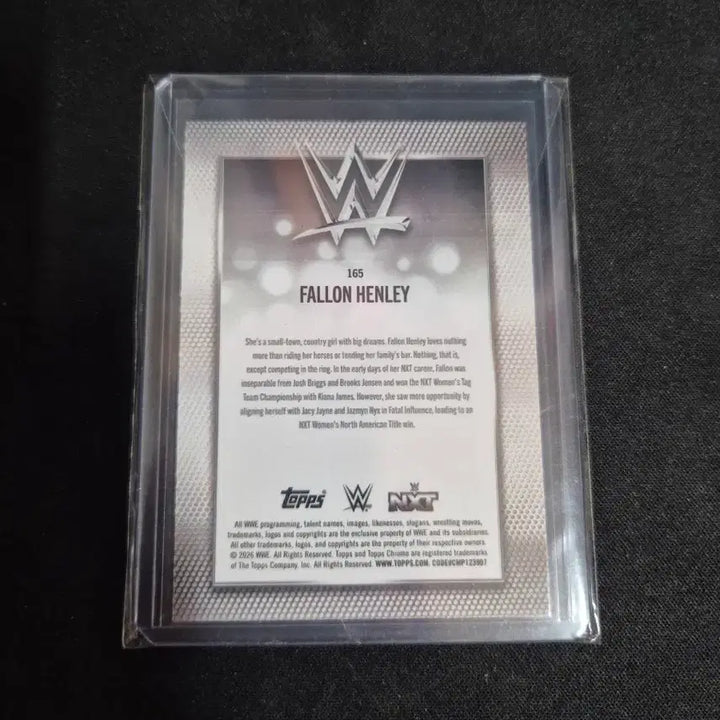 [BUNJANG] 2026 Topps Chrome WWE Fallon Henley Purple Mini Diamond Refractor 75 Limited Edition Trading Card / [WWE] 팰런 헨리 퍼플 미니 다이아몬드 리프렉터 75한정