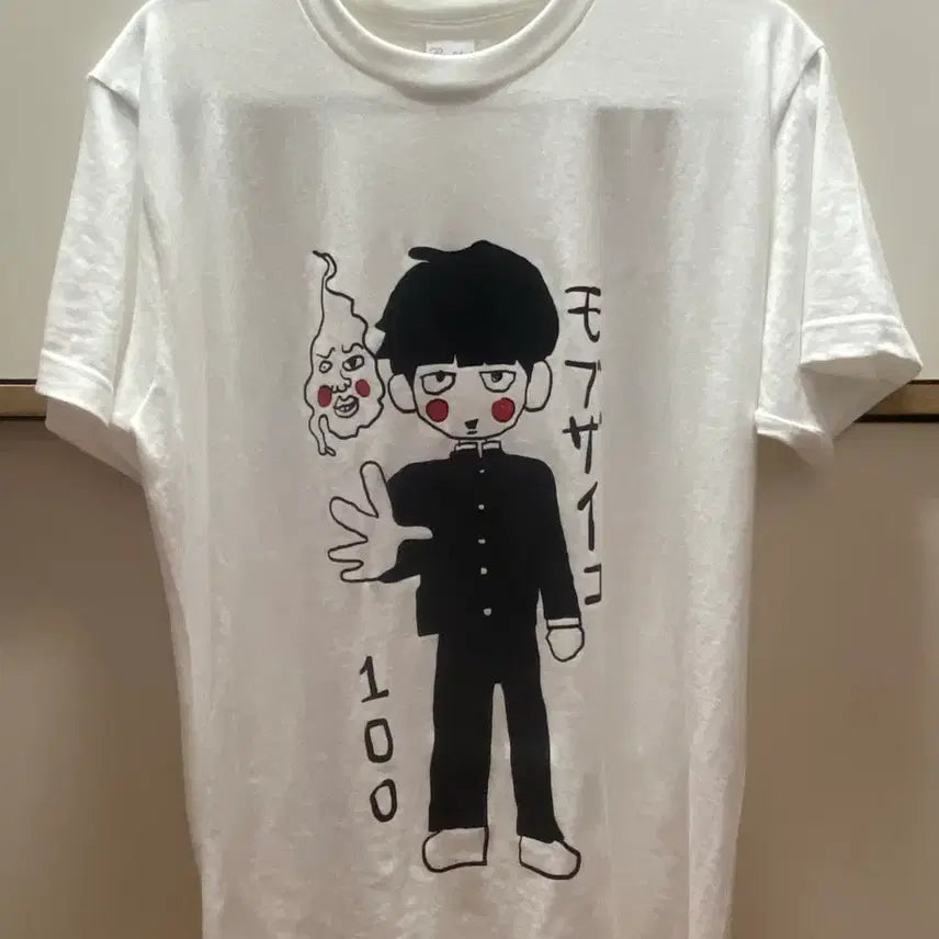 [BUNJANG] Mob Psycho 100 Shigeo Kageyama T-Shirt (Size M) / 모브사이코100 카게야마 시게오 비공굿티셔츠