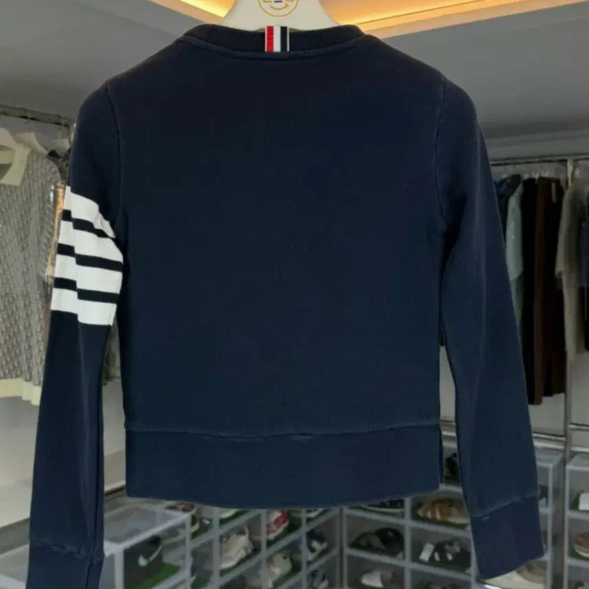 [BUNJANG] Thom Browne Navy Three-Bar Sweatshirt / [A급]톰브라운 네이비 삼선 맨투맨