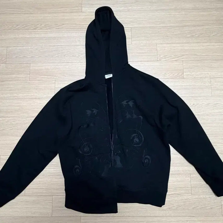 [BUNJANG] CLOSEDDOOR Forget Me Not Hoodie Zip Black (Size L) / CLOSEDOOR  FORGET ME NOT HOODIE ZIP