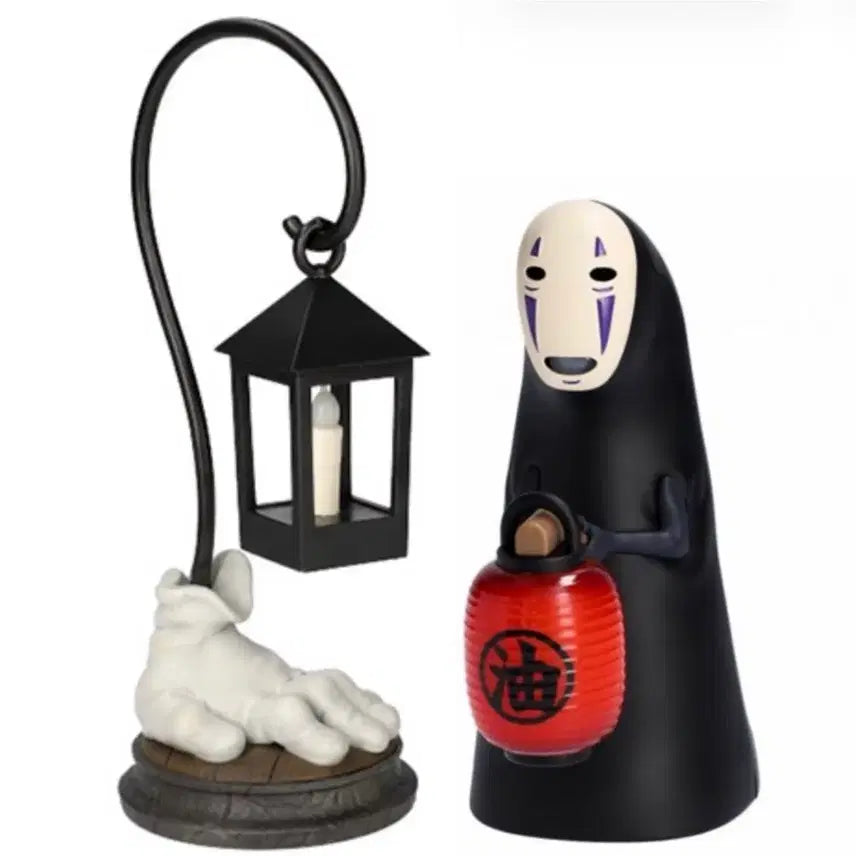 [BUNJANG] Studio Ghibli Spirited Away Lighting Cantera &amp; Kaonashi Lantern Figure Set / 지브리 센과 치히로의 행방불명 라이팅 칸테라 피규어 조명 가오나시 홍등