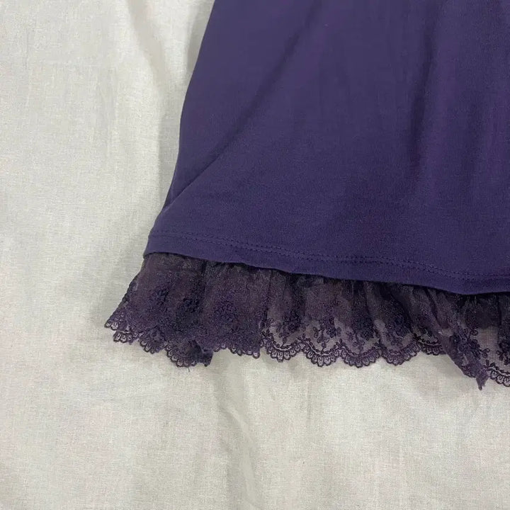 [BUNJANG] Fairy Purple Lace Sleeveless Top / 모리걸 페어리 퍼플 레이스 슬리브리스 나시