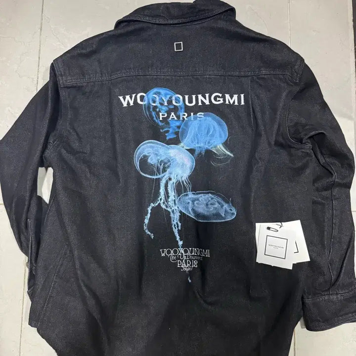 [BUNJANG] Wooyoungmi Jellyfish Denim Shirt Dark Grey Size 48 / [당일출고,48사이즈] 우영미 젤리피쉬 데님 셔츠
