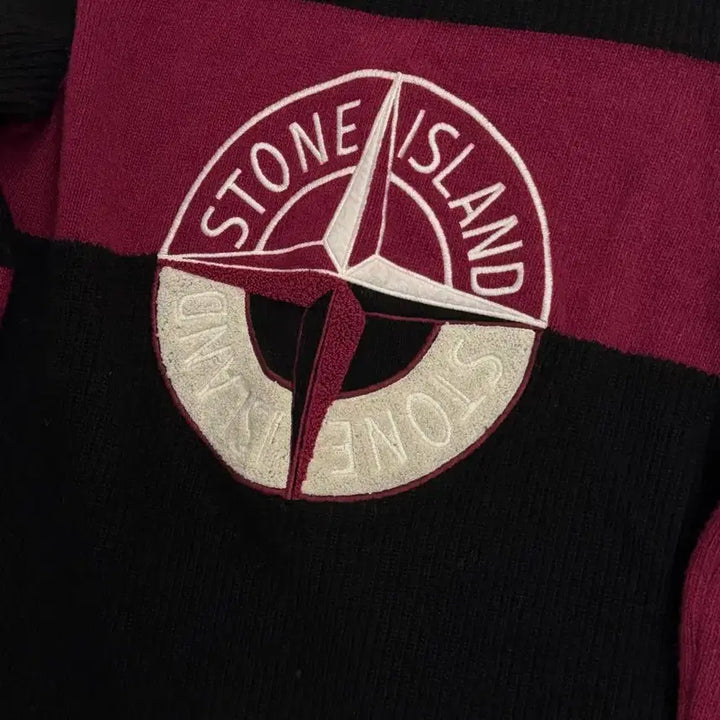 [BUNJANG] Stone Island Big Logo Knit M / (정품) 스톤아일랜드 빅로고 니트 m