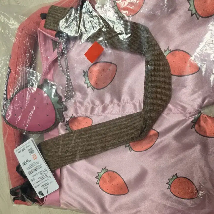 [BUNJANG] Gintama Gintoki Strawberry Pattern Crossbody Bag / 은혼 긴토키 딸리팬츠 도트백 크로스백