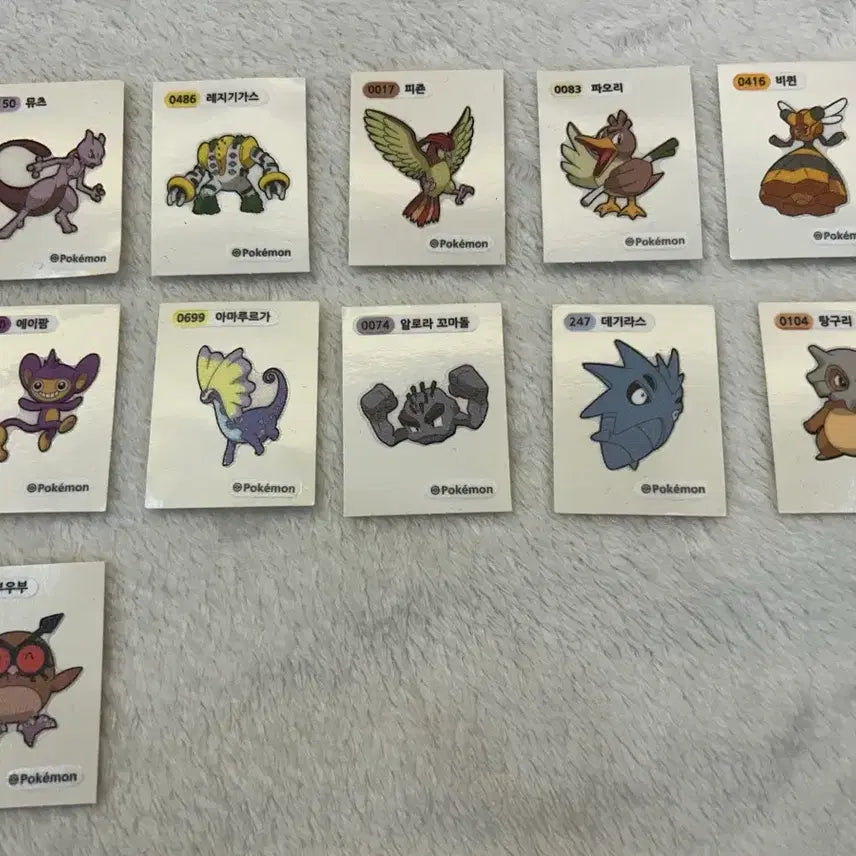 [BUNJANG] Pokemon Sticker Mewtwo / 포켓몬스터 포켓몬 띠부띠부씰 뮤츠