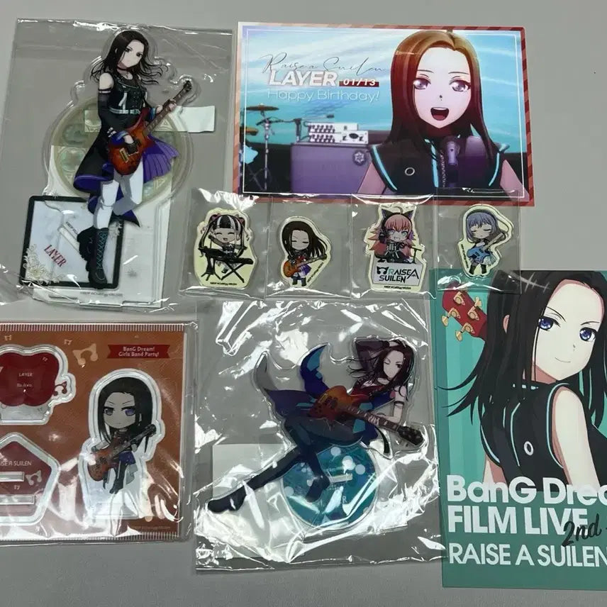[BUNJANG] BanG Dream! RAISE A SUILEN Acrylic Stand, Birthday Postcard, Film Live Poster Bundle Set (Sealed) / 뱅드림 라스 레이야 미개봉 일괄