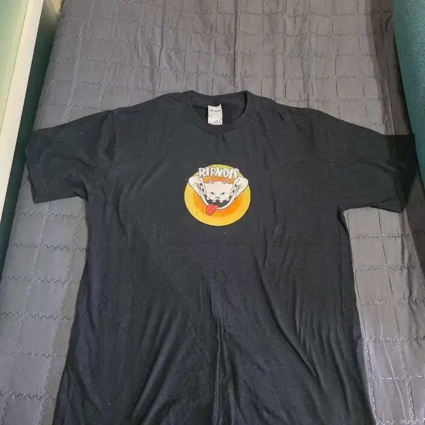 [BUNJANG] RIPNDIP Black T-Shirt / 립앤딥 RIPNDIP 블랙 반팔 티셔츠