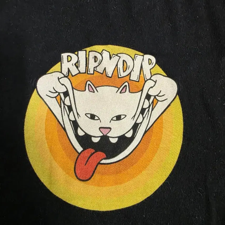 [BUNJANG] RIPNDIP Black T-Shirt / 립앤딥 RIPNDIP 블랙 반팔 티셔츠