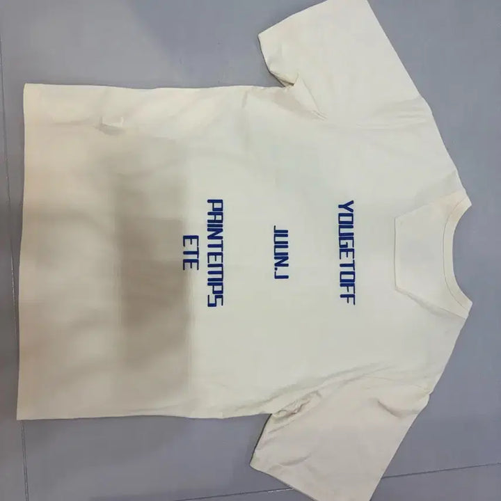 [BUNJANG] JUUN.J Short Sleeve T-Shirt Ivory L Size / 준지 반팔 티셔츠 아이보리 L사이즈