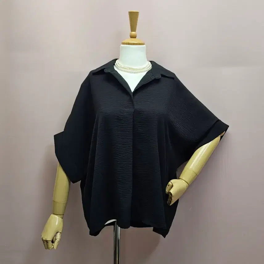 [BUNJANG] V-Collar Loose Fit Blouse / 브이카라 루즈핏 블라우스