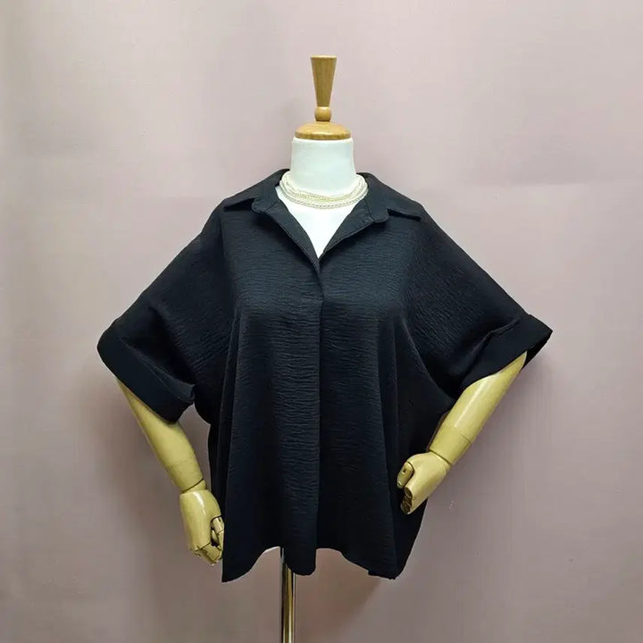 [BUNJANG] V-Collar Loose Fit Blouse / 브이카라 루즈핏 블라우스