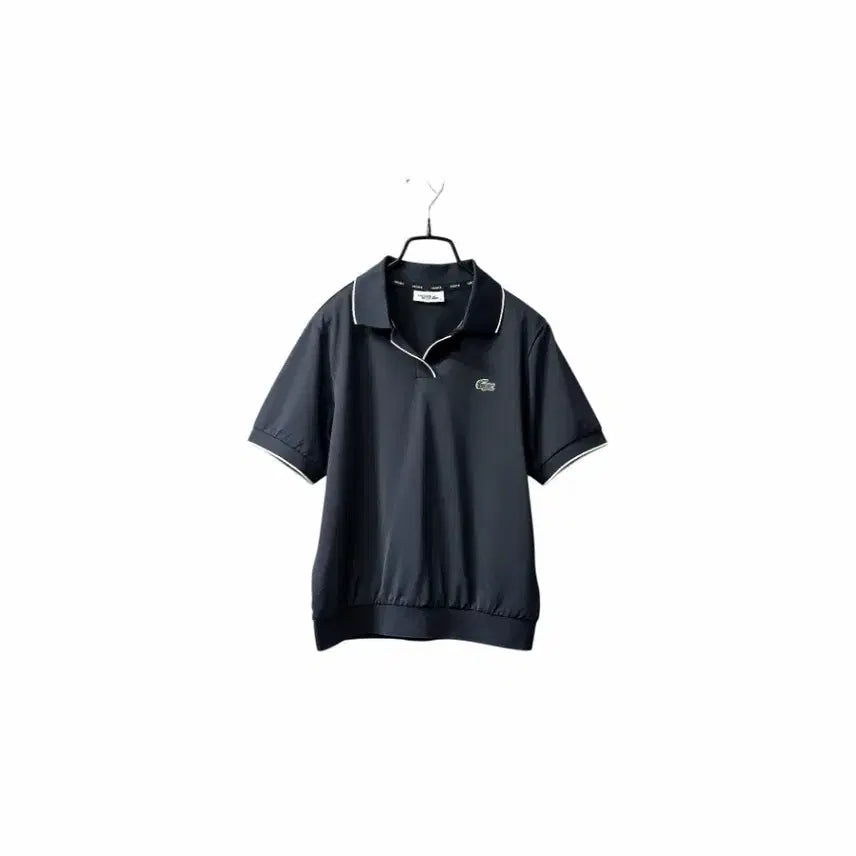 [BUNJANG] Lacoste Sport Navy Open Collar Polo T-Shirt / 라코스테 스포츠 네이비 오픈카라  폴로 티셔츠