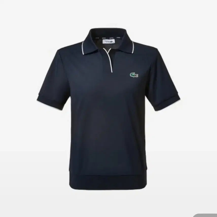[BUNJANG] Lacoste Sport Navy Open Collar Polo T-Shirt / 라코스테 스포츠 네이비 오픈카라  폴로 티셔츠
