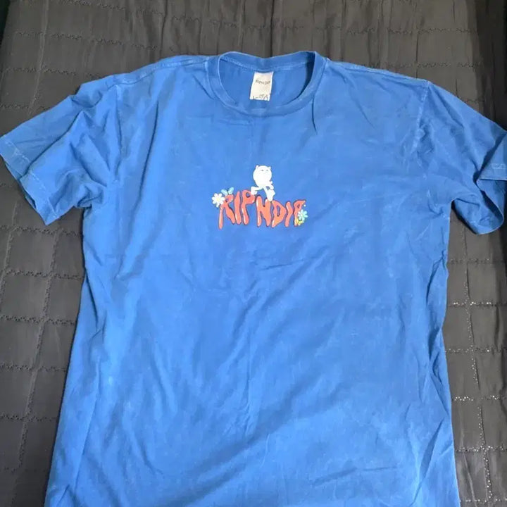 [BUNJANG] RIPNDIP Blue Short Sleeve T-Shirt / 립앤딥 RIPNDIP 블루 반팔 티셔츠