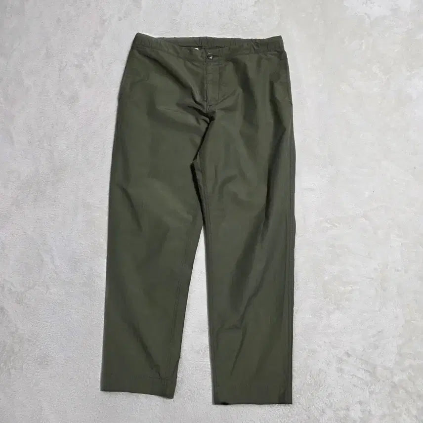 [BUNJANG] Beanpole Olive Garment Washing Cotton Pants Summer / (34)빈폴 올리브 가먼츠워싱 팬츠 면바지 여름