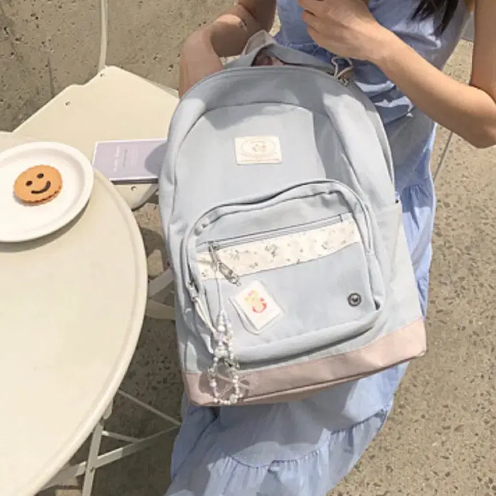 [BUNJANG] Obuni Pastel Blue Backpack / 오부니 백팩 파스텔 블루
