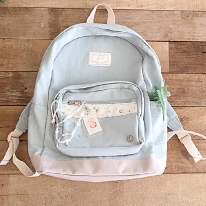 [BUNJANG] Obuni Pastel Blue Backpack / 오부니 백팩 파스텔 블루