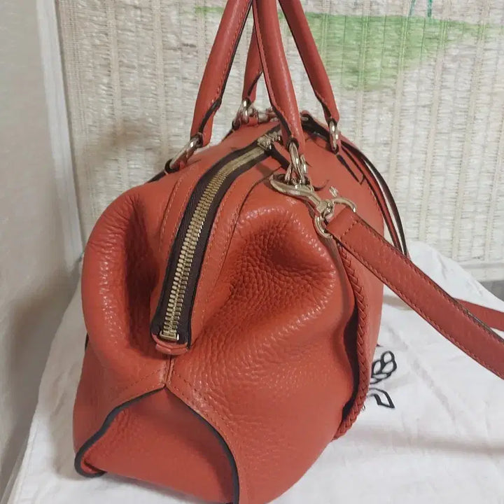 [BUNJANG] MCM Orange Boston Bag Shoulder Tote Bag / 정품)MCM 오렌지 보스턴백 숄더백 토트백 가방
