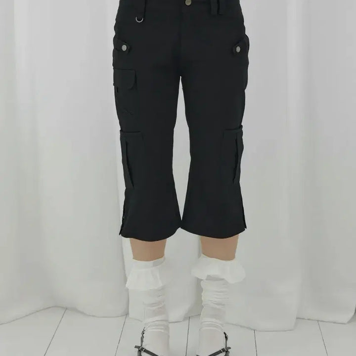 [BUNJANG] Fancy Club Cargo Capri Pants / 팬시클럽 카고 카프리 팬츠