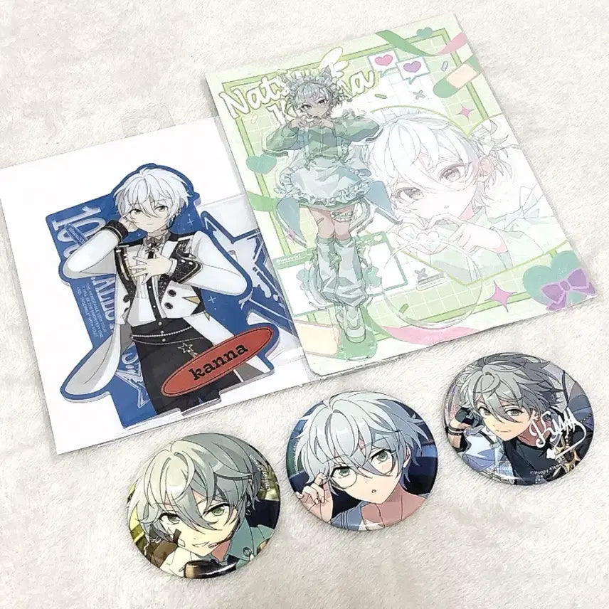[BUNJANG] Ensemble Stars Espri Natsu Kanna Acrylic Badge Goods Set / 앙스타 에스프리 나츠 칸나 아크릴 뱃지 굿즈 세트