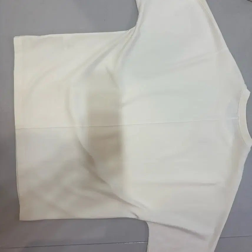 [BUNJANG] Time Homme Ivory Short Sleeve T-Shirt Size 110 / 타임옴므 아이보리 반팔 티셔츠 110사이즈