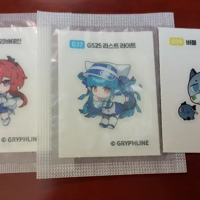 [BUNJANG] GS25 Endfield Sticker Bundle (Nos. 035, 037, 039) / GS25 엔드필드 035,037,039 띠부씰일괄로 팝니다