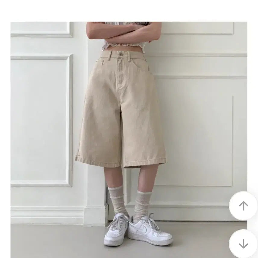 [BUNJANG] ABLY Bermuda Shorts Beige / 에이블리 버뮤다