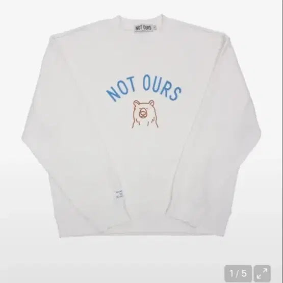 [BUNJANG] Not Others Logo Print Organic Cotton Sweatshirt - Off White / [낫아워스] 로고 프린트 오가닉 코튼 스웻셔츠 - 오프 화이트