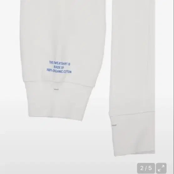 [BUNJANG] Not Others Logo Print Organic Cotton Sweatshirt - Off White / [낫아워스] 로고 프린트 오가닉 코튼 스웻셔츠 - 오프 화이트
